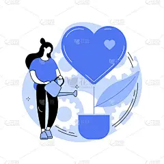 捐赠摘要概念矢量说明.