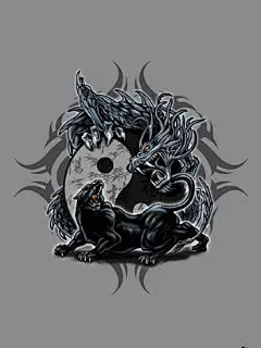 吉祥中国龙图案手机壁纸[240x320]下载