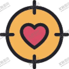 爱心靶子 【酷图网】UI,标识,标志,扁平,矢量,图标,简约,情侣,情人节,爱心,心碎,一箭穿心,爱心翅膀,爱心坐标,爱心标签,礼物,贺卡,购物袋,情书,对话框,心锁,钥匙,礼盒,日历,日期,气球,眼镜,小熊,玩偶,花朵,音符,蜡烛,弓箭,丘比特之箭,靶子,瞄准