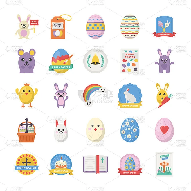 Easter Icons Collection图片_其他图片图片素材-花瓣网