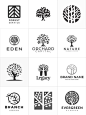 logo|一组关于植物的logo