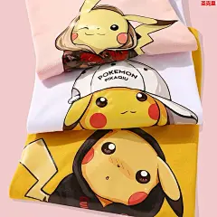 大侦探皮卡丘联名t恤女短袖网红新款ins超火的全棉宽松白色半袖潮-tmall.com天猫