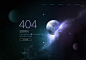 网页404错误页面PSD模板Web page 404 error page PSD template#tiw176f5404 :  