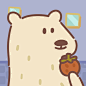 [动物餐厅带图评论]北极熊：第一次吃草莓！太好吃了！(采集于微博:Hnna念秋白)