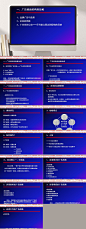 种模式蓝色广告通用PPT模板