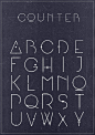 Counter font by Adam Švejda, via Behance