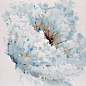 White Bloom Wall Decor - contemporary - Paintings - Moe's Home Collection