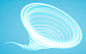 3D动态 螺旋龙卷风 淡蓝色背景 小水滴水流设计素材AI