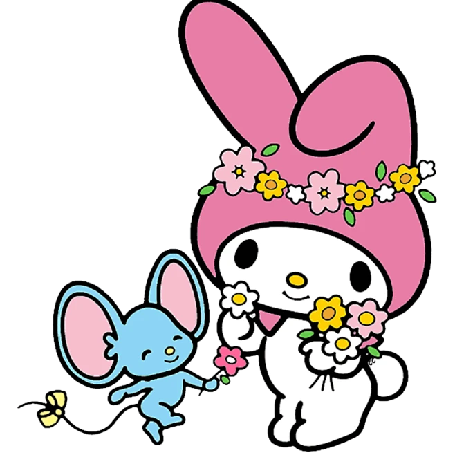 png-transparent-white-and-pink-rabbit-cartoon-illustration-my-melody ...
