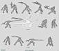 Alien Designs and Sketches - XCOM 2, Piero Macgowan : These are sketches of some of the Aliens in XCOM 2. Aside from concepts, I would sometimes help the animators by making quick action sheets for the enemies in the game. Always fun!