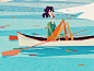 Dribbble - Boatin' by The Fox And King