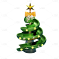 3D圣诞节圣诞树元素贴纸