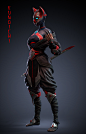 Kunoichi (Feudal Japan: The Shogunate), Olya Anufrieva : My character for the competition on ArtStation Feudal Japan: The Shogunate.<br/>concept by Moritz Cremer <br/><a class="text-meta meta-link" rel="nofollow" href=&a