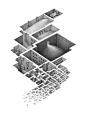 Incredibly detailed drawings of interconnected rooms that seem to grow in complexity like fractals.
