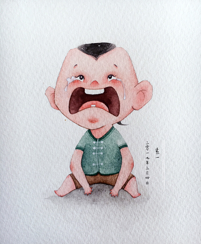 小娃娃_素一__插画师作品_涂鸦王国gr...