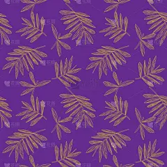 背景,紫色,四方连续纹样,叶子,鸡尾酒,纺织品,品红色,复古风格,现代,色彩鲜艳