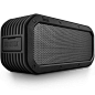 Divoom® Voombox-Outdoor 2nd Generation True 360° Surround Sound Ultra Rugged and Splash Resistant Bluetooth 4.0 NFC Pairing Wireless Speaker with 6 Drivers, 15w Output and 12 Hous Playback Time Color Black  Inheriting its rich music heritage from Divoom, 