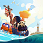 art Character design  children color conceptart ILLUSTRATION  kids painting   summer