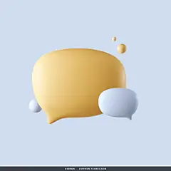 23款3D立体卡通SNS社交网络点赞手势表情包插图插画ps分层素材
