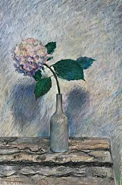 老鹰画室 油画棒，八仙花 紫阳花 绣球花#高远同学的绘画课##遇见艺术# ​​​​