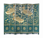 A pair of chinoiserie floor screens, late 20th century: 