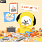 防弹少年团#遇见bts遇见更好的自己# <br/>【181108 推特】BT21更新：<br/>Yes, we all know~<br/>#CHIMMY can do it! <br/>#Passionate #Puppy #Harmonica #BT21 ​​​​