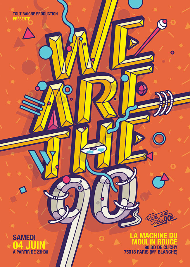 We are the 90's主题时尚字...