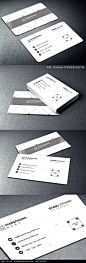 黑白底纹企业名片AI素材下载_企业名片设计模板