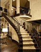 别墅不锈钢楼梯平面图—土拨鼠装饰设计门户