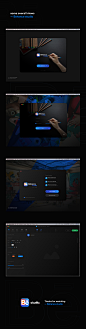 品牌识别和UI / UX：Behance Studio桌面应用程序概念