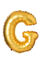 Letter G from English alphabet of balloons