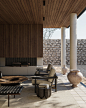 印际 - Nainoa Interior x Terra Residence : Terra项目有效地模糊了室内外的界限，一个铺着瓷砖安静的入口诉说着即将开启的内部生活。