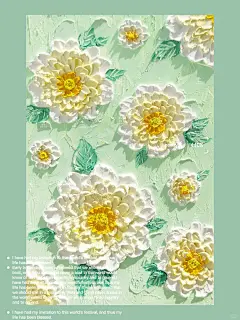 油画棒绘画|立体花朵壁纸风合集 - 小红书