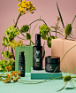 Flower Garden for LABEL Magazine : Still life editorial featuring organic cosmetics for LABEL Magazine