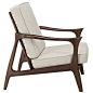 Canoe Lounge Chair in Brown - The Modern Source: 