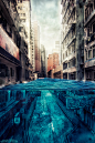 500px / flooded Hong Kong by Christian Biemann