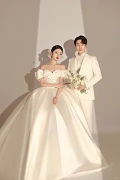 高级耐看一辈子超爱这组极简韩式光影婚照