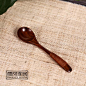 出口日本原单实木厨房木餐具小勺子木制小勺子汤勺饭勺儿童饭勺-淘宝网