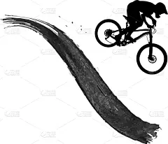 骑自行车,山地自行车运动,山地车,脚踏车,人,男人,运动,剪影,休闲