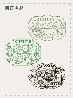 4o旅行贴纸风格绘制旅游城市 - 小红书