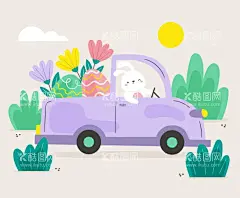 可爱兔子背景   - 源文件下载【酷图网】可爱兔子背景,小兔子背景,壁纸,复活节背景,卡哇伊,小白兔