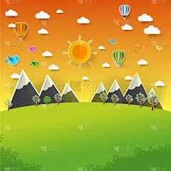 地形,山,正下方视角,明信片,摆拍,秋天,云,全景