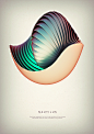 Revolved forms : Result of a 3D experiment with illuminated cloned shapes that have slightly unrealistic materials. The close-ups are made into backgrounds, you can download them below. _C4D_T2021430 #率叶插件，让花瓣网更好用_http://ly.jiuxihuan.net/?yqr=18186168#