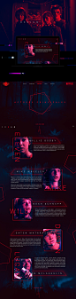 Stranger Things Concept UI - UX Design Web : No había visto Stranger Things hasta hace unas dos semanas, me llamo mucho la atención el estilo de los 80 pero sobre todo la frescura de la serie al ser protagonizada principalmente por niños, me divertí mucho