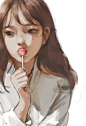第一个是@巴巴巴拉冰  女儿，画不出可爱的……还是就到这一步 第三个是画照片小练习 ​​​​