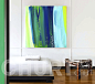 现代美式抽象色块 卧室客厅餐厅欧美无框画装饰画壁挂画 北欧简约-淘宝网