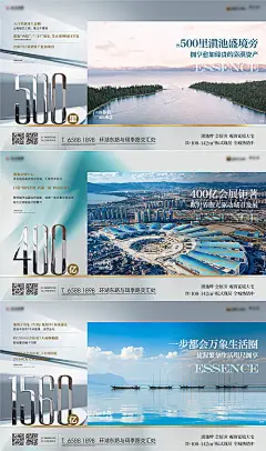 地产周边配套价值点系列海报展板-源文件分享-ywjfx.cn