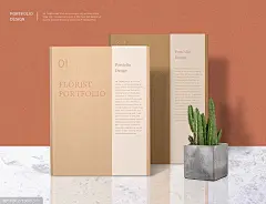 源文件-高端画册封面展示模拟样机海报