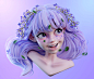 Lilac girl, SHIN MIN JEONG : Lilac girl by SHIN MIN JEONG on ArtStation.