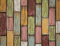 复古彩色木条纹背景矢量素材 木板 木纹 木块